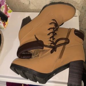 High Heel Boots (Timberland Look- A-likes)